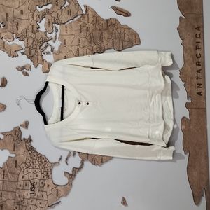 Columbia Women's Fall Pine Washed Henley Stretch Top Cream